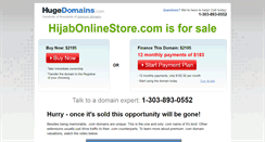 Desktop Screenshot of hijabonlinestore.com